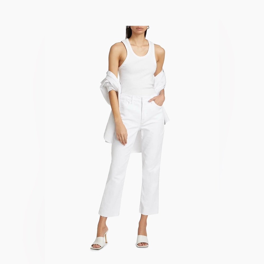GOOD AMERICAN Good Legs Straight - White